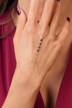 14ct Gold Star Sequence Hand Chain