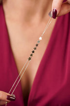 14ct Gold Star Sequence Hand Chain