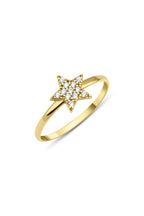 14ct Gold Star Shaped Ring