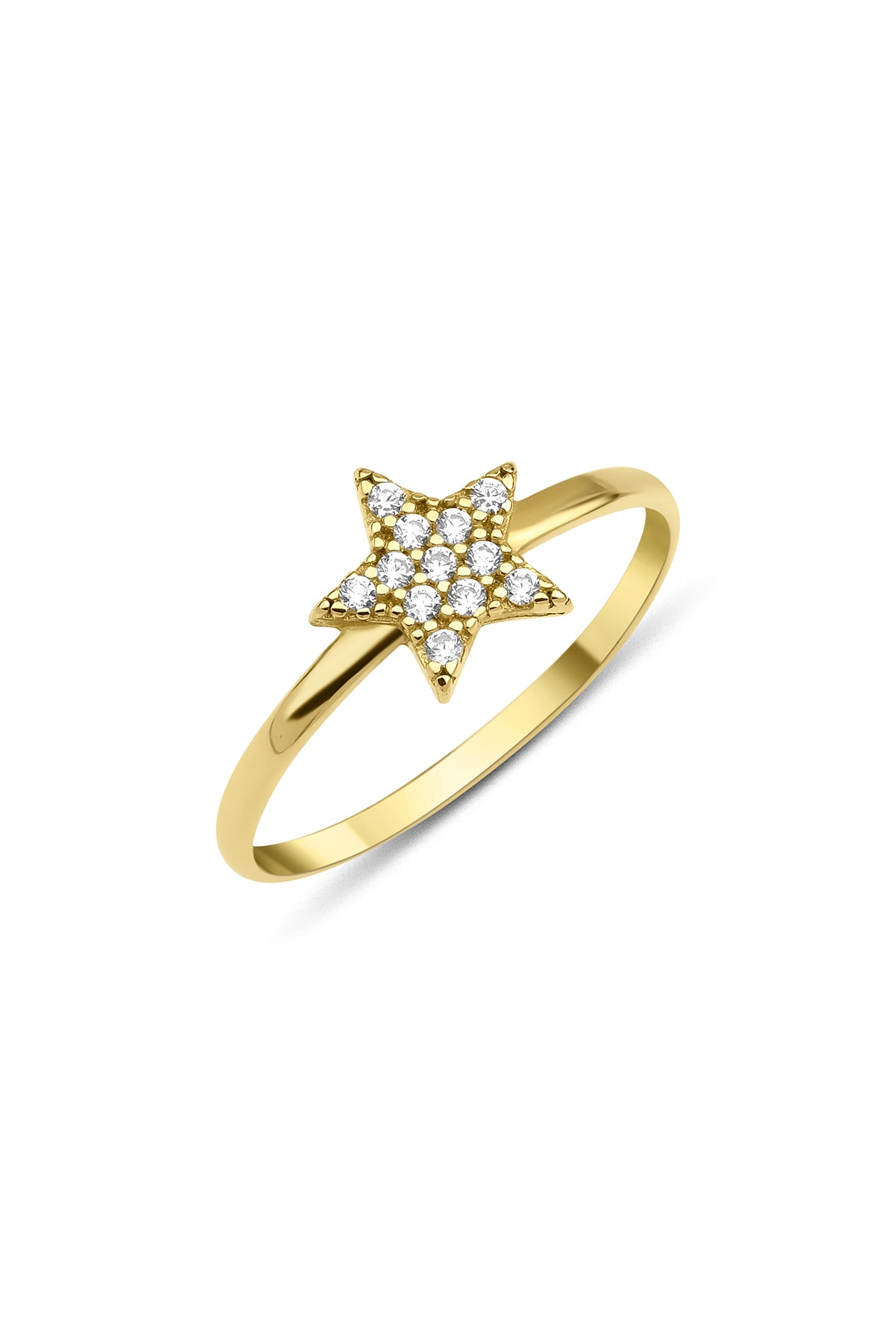 14ct Gold Star Shaped Ring