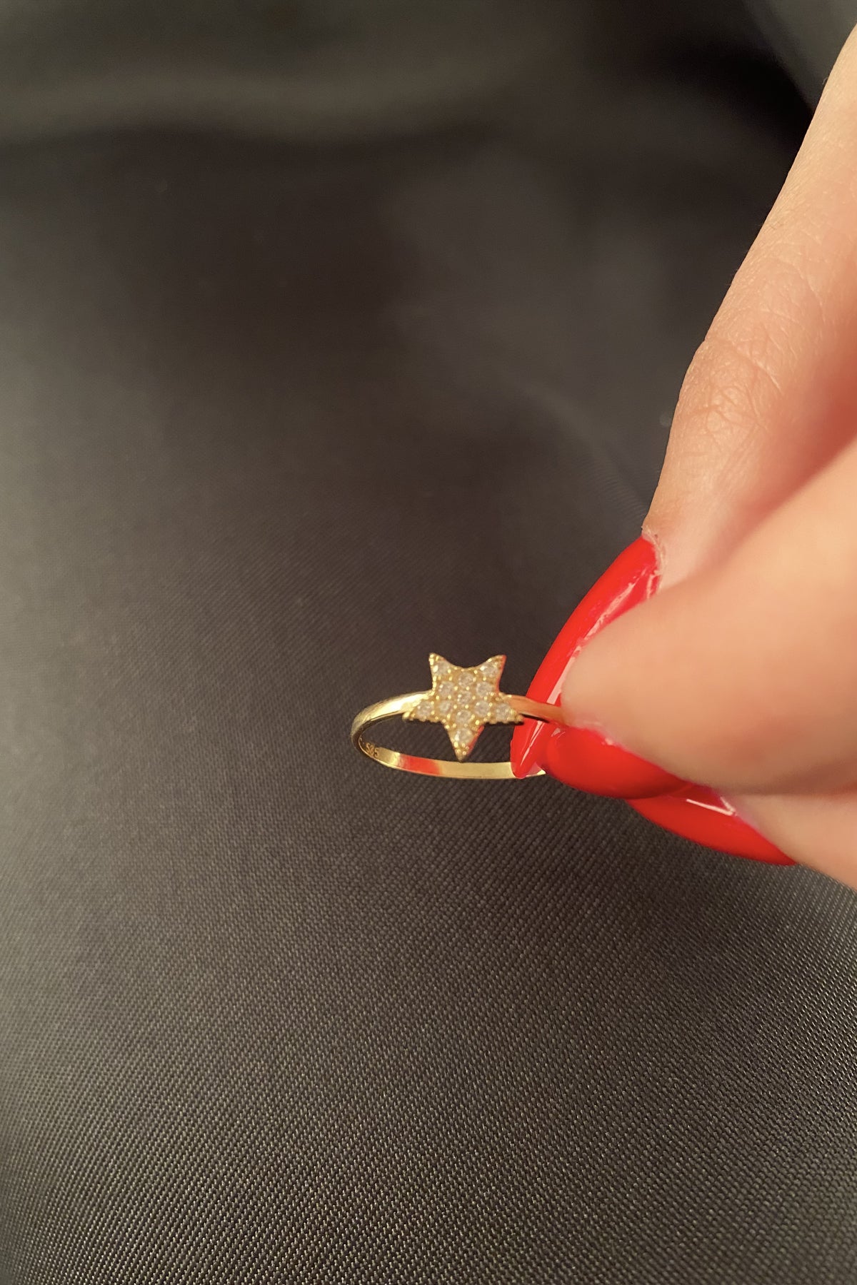 14ct Gold Star Shaped Ring