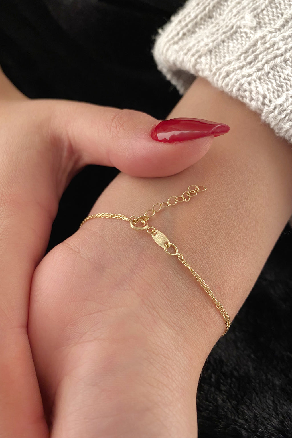 14ct Gold Stone Butterfly Shape Bracelet