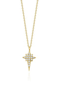 14ct Gold Stone North Star Necklace