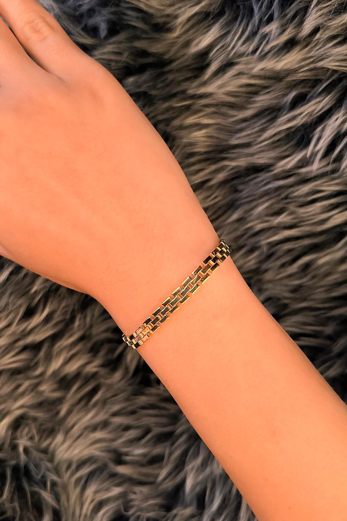 14ct Gold Strap Bracelet