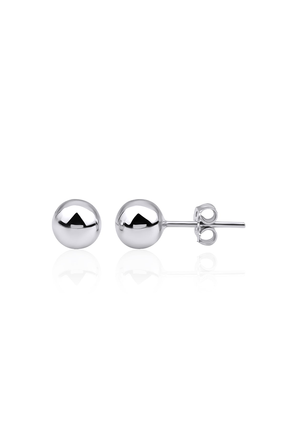 14K Gold Stud Ball Earrings  0.275 inch