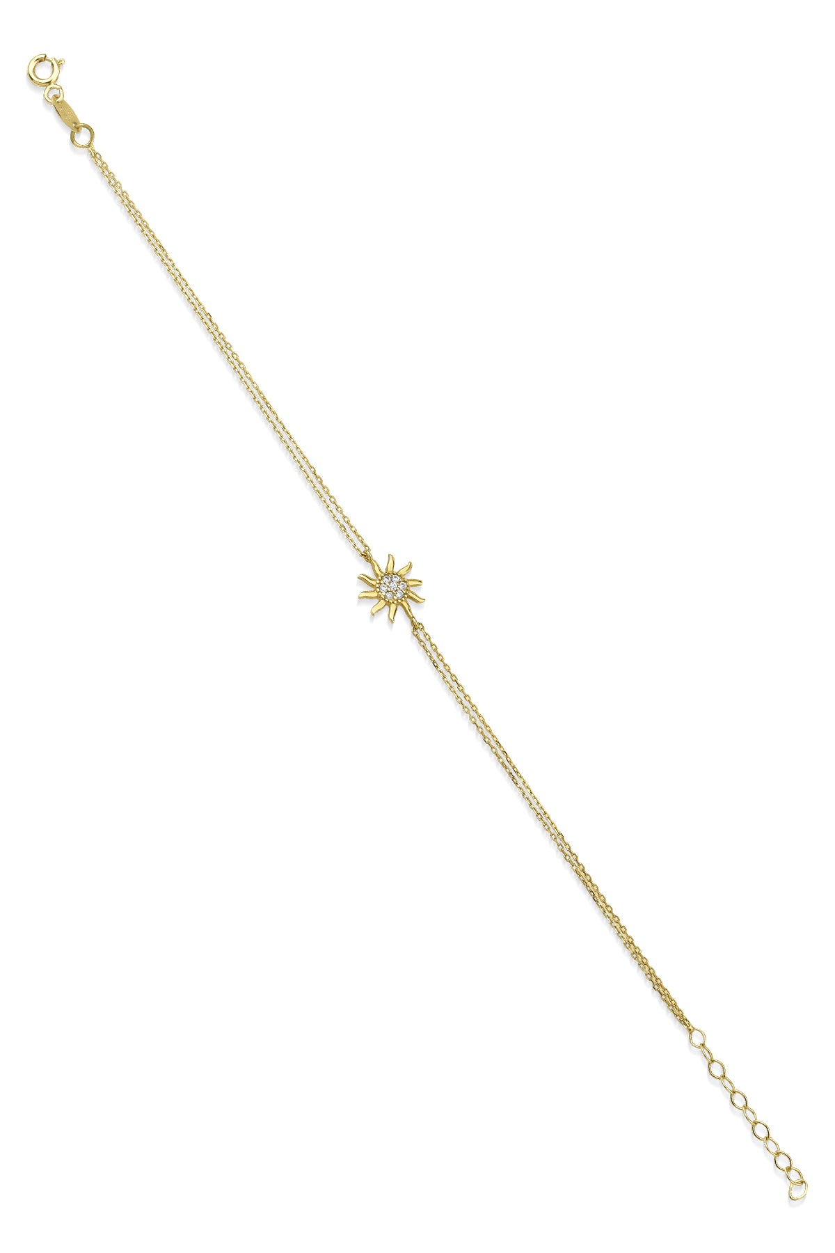 14ct Gold Sun-Detail Bracelet