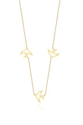 14ct Gold Swallow Necklace