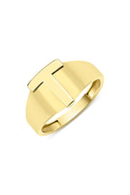 14ct Gold T Initial Ring
