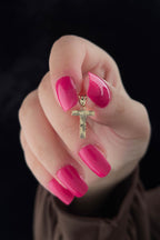 14ct Gold T Letter Mini Shine Pendant