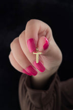 14ct Gold T Letter Mini Shine Pendant