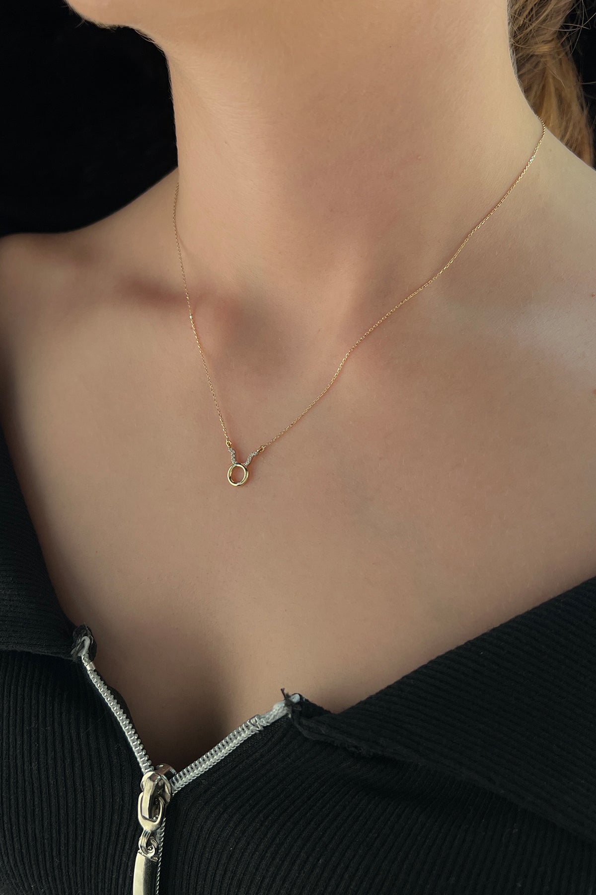 14ct Gold Taurus Zodiac Sign Necklace