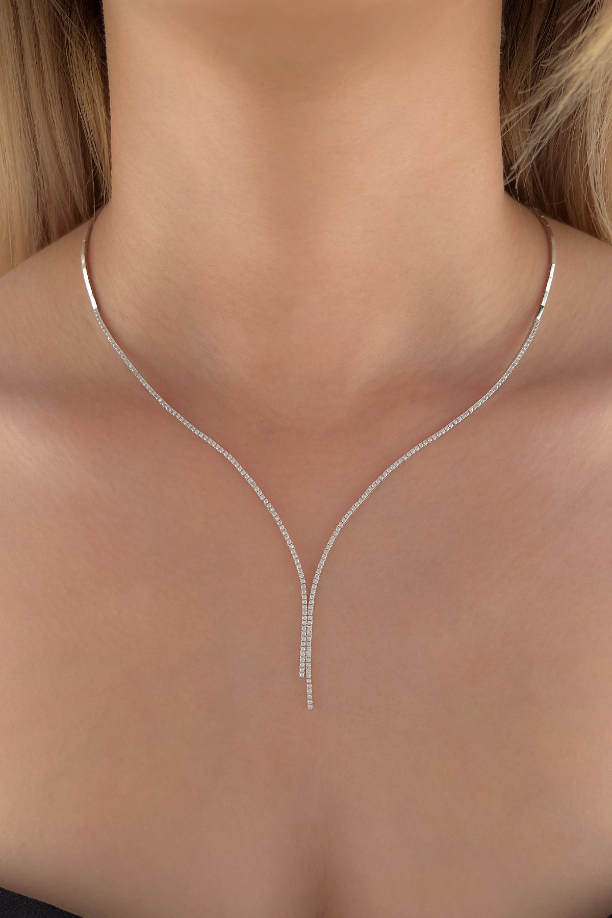 14ct Gold Tennis Necklace