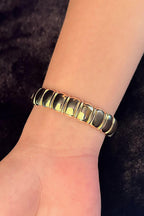 14ct Gold Thick Dome Clamp Bracelet