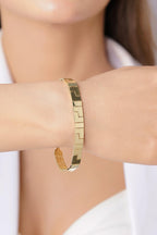 14ct Gold Thick Greek Bracelet