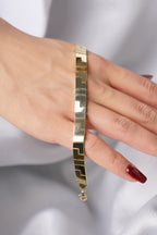 14ct Gold Thick Greek Bracelet