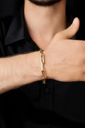 14ct Gold Thick Oval Link Bracelet