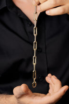 14ct Gold Thick Oval Link Bracelet