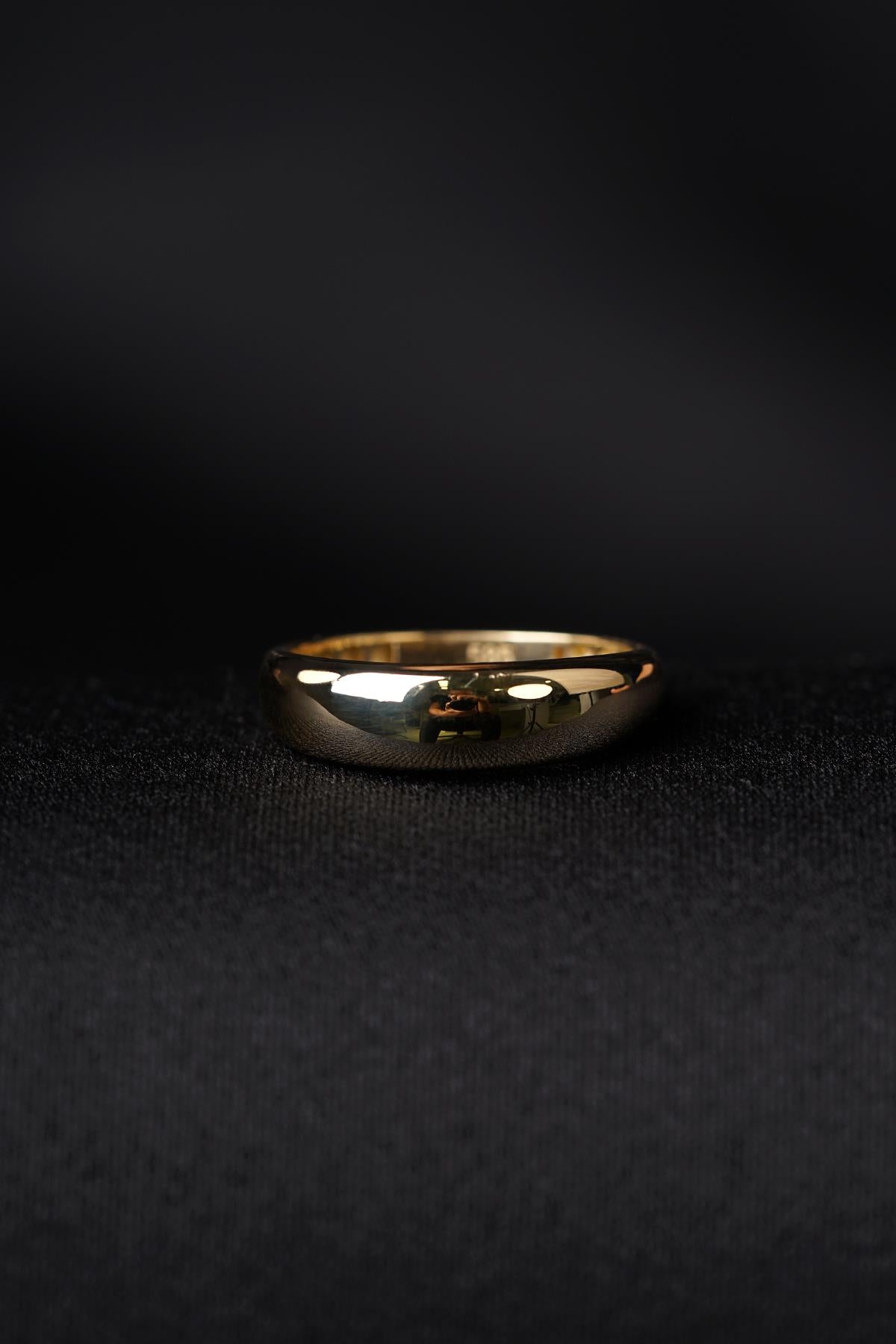 14ct Gold Thin Chunky Ring