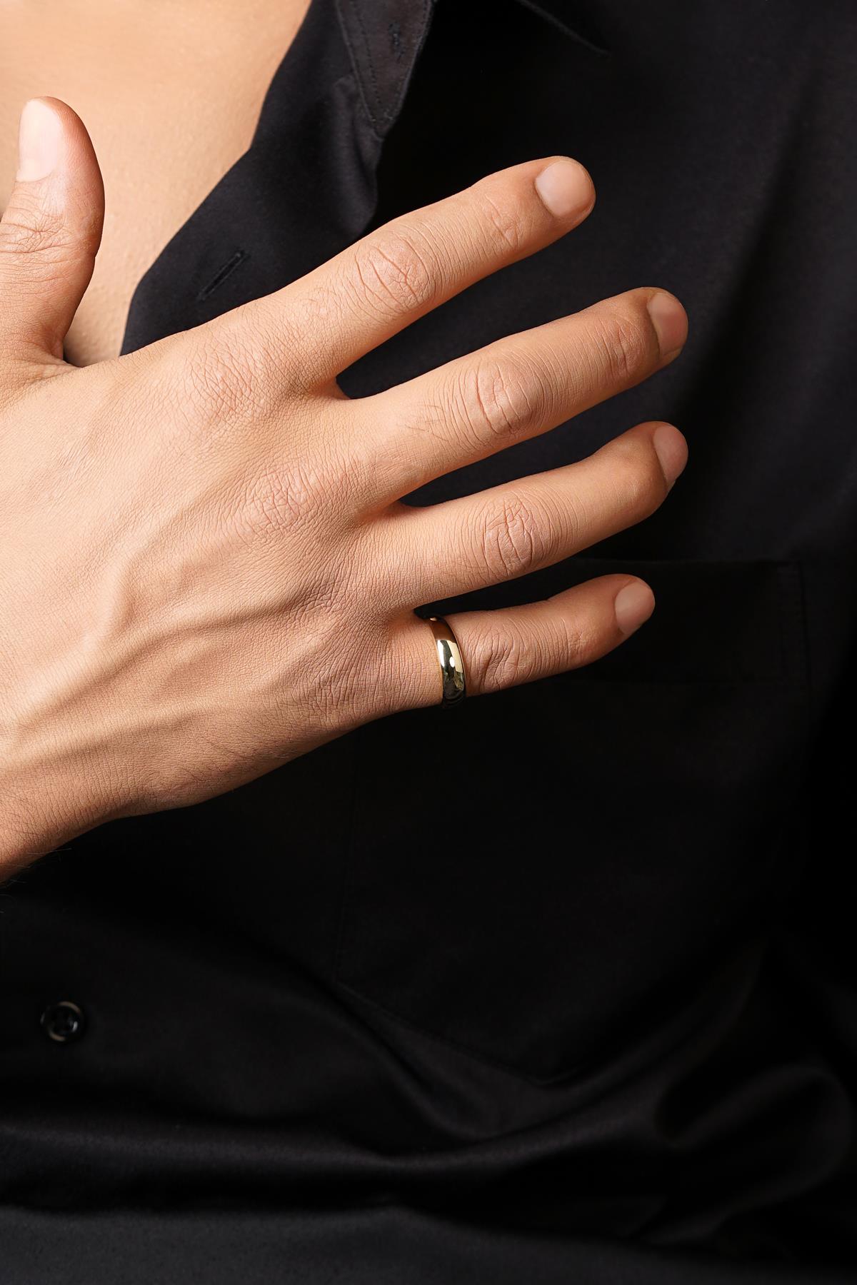 14ct Gold Thin Chunky Ring