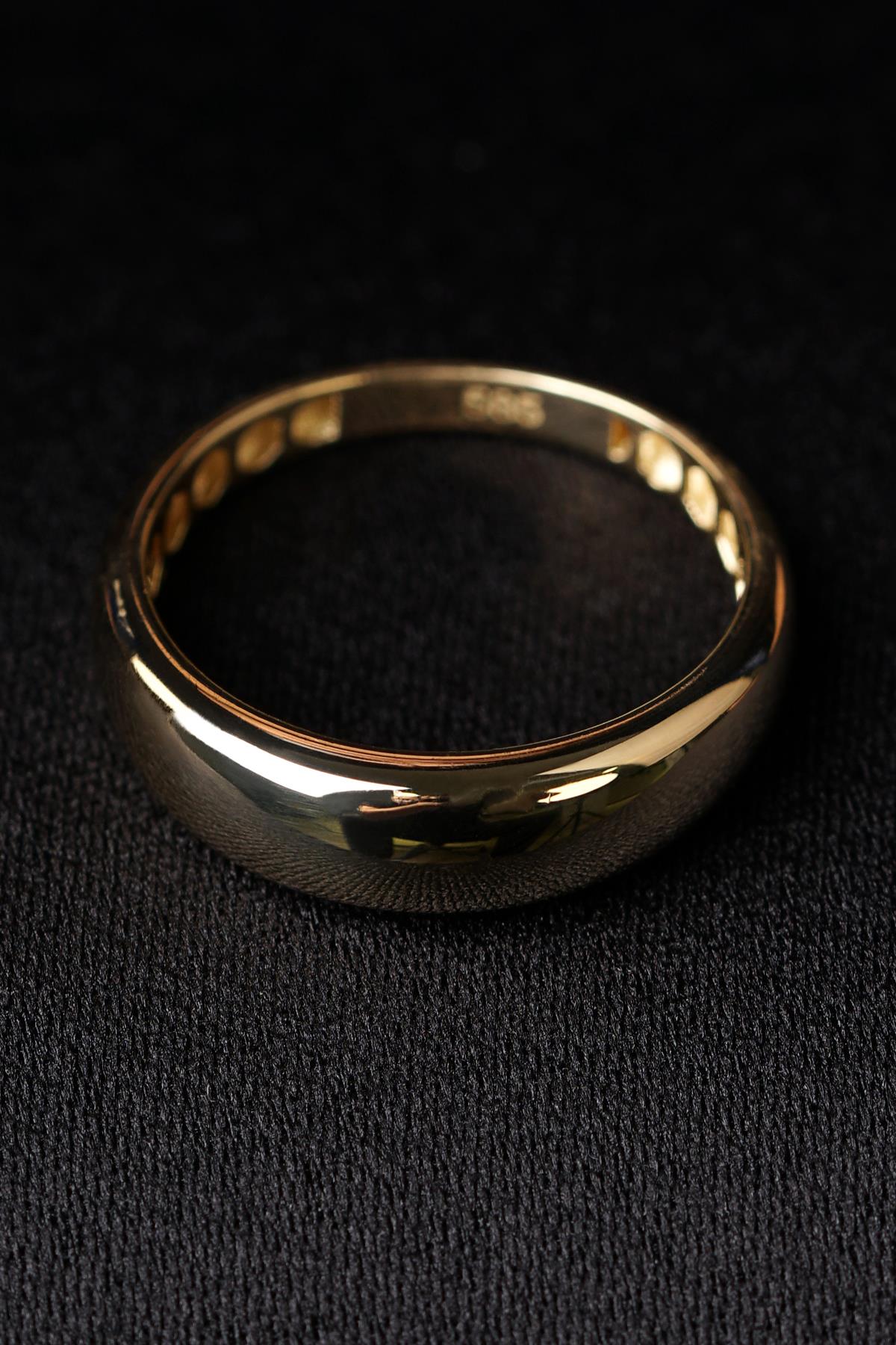 14ct Gold Thin Chunky Ring