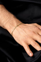 14ct Gold Thin Figaro Bracelet