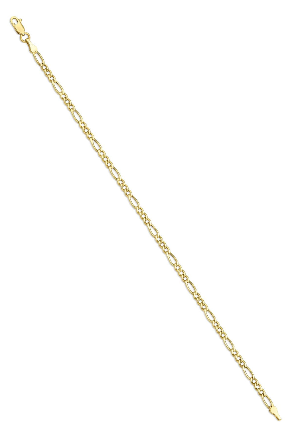 14ct Gold Thin Figaro Bracelet