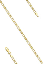14ct Gold Thin Figaro Bracelet