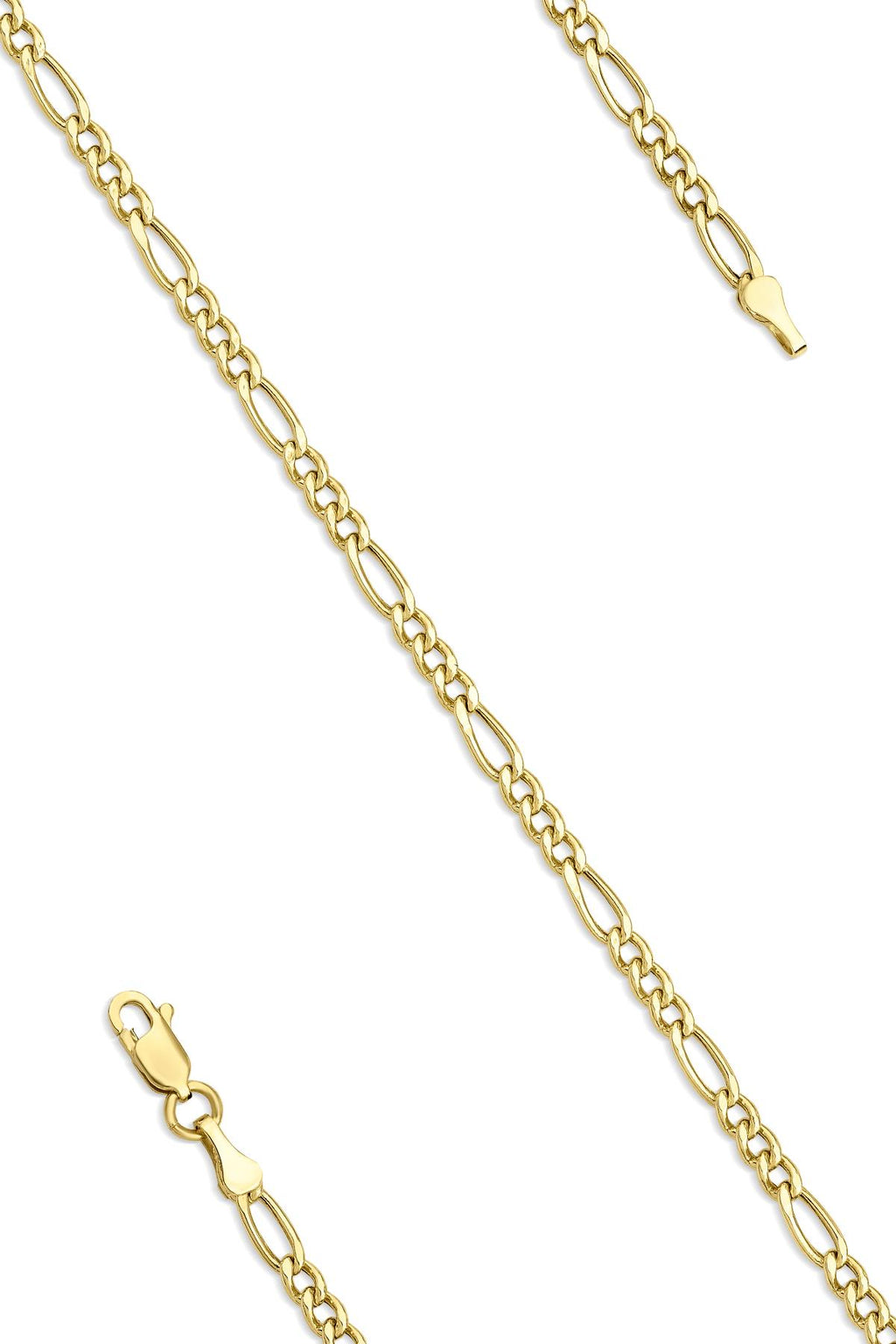 14ct Gold Thin Figaro Bracelet