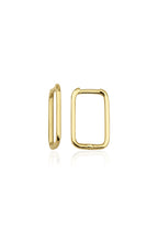 14ct Gold Thin U Shape Huggie Earrings