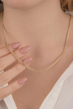 14ct Gold Tight Cuban Chain Necklace