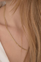 14ct Gold Tight Cuban Chain Necklace