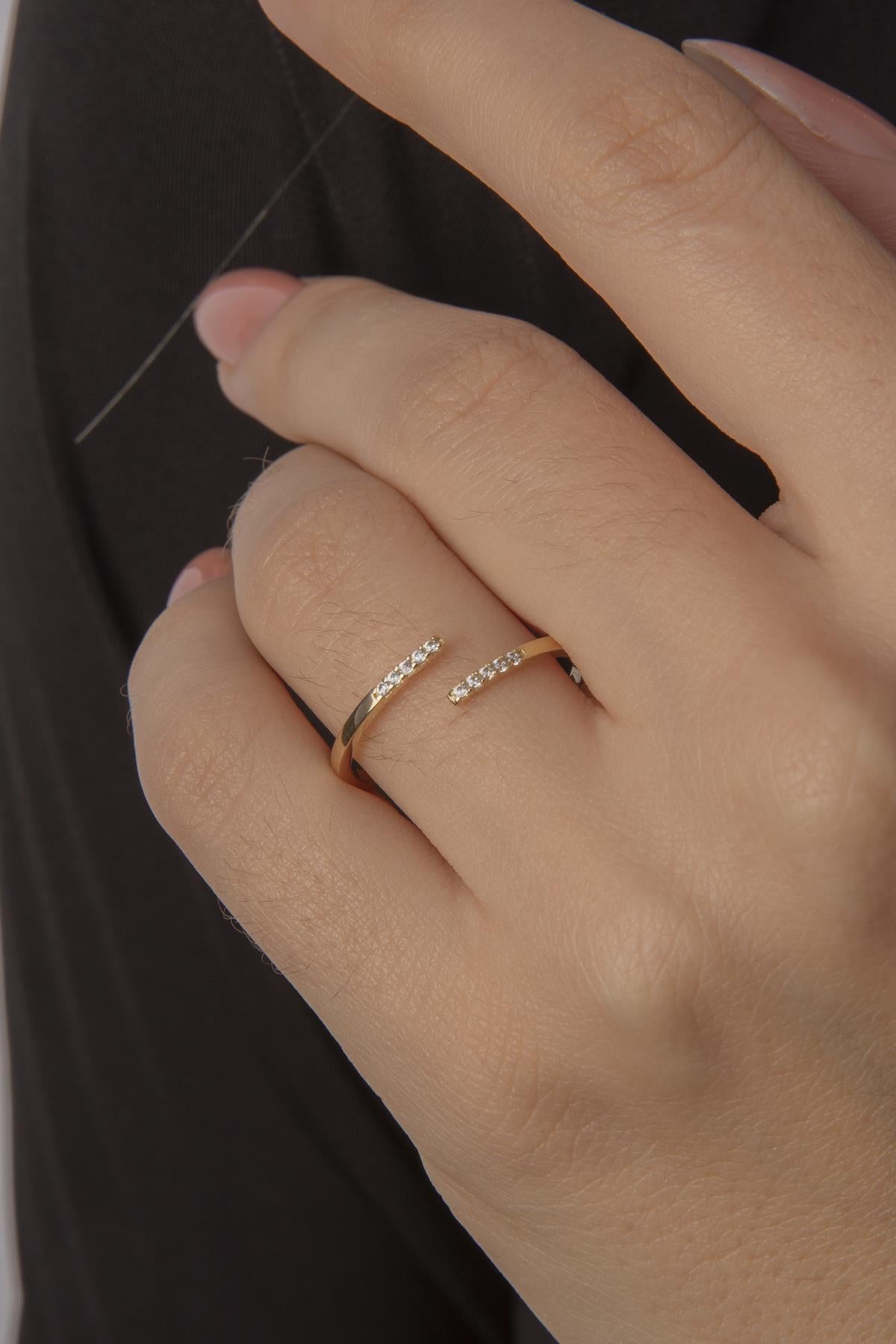 14ct Gold Tina Ray Ring