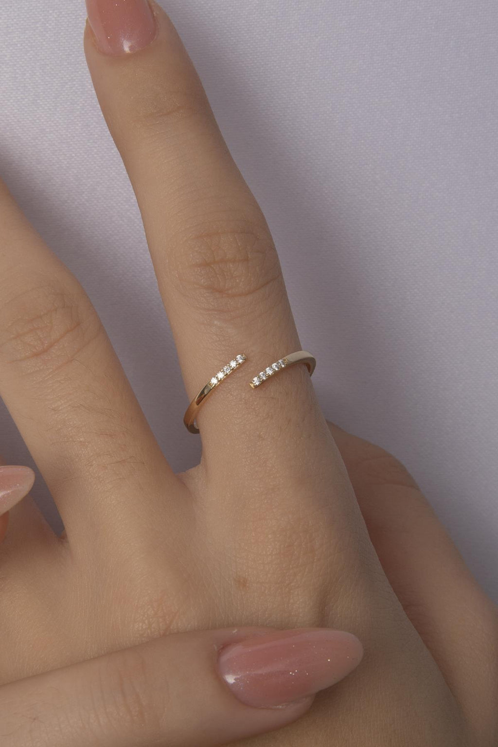 14ct Gold Tina Ray Ring