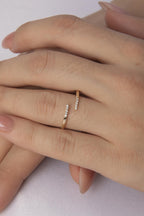 14ct Gold Tina Ray Ring