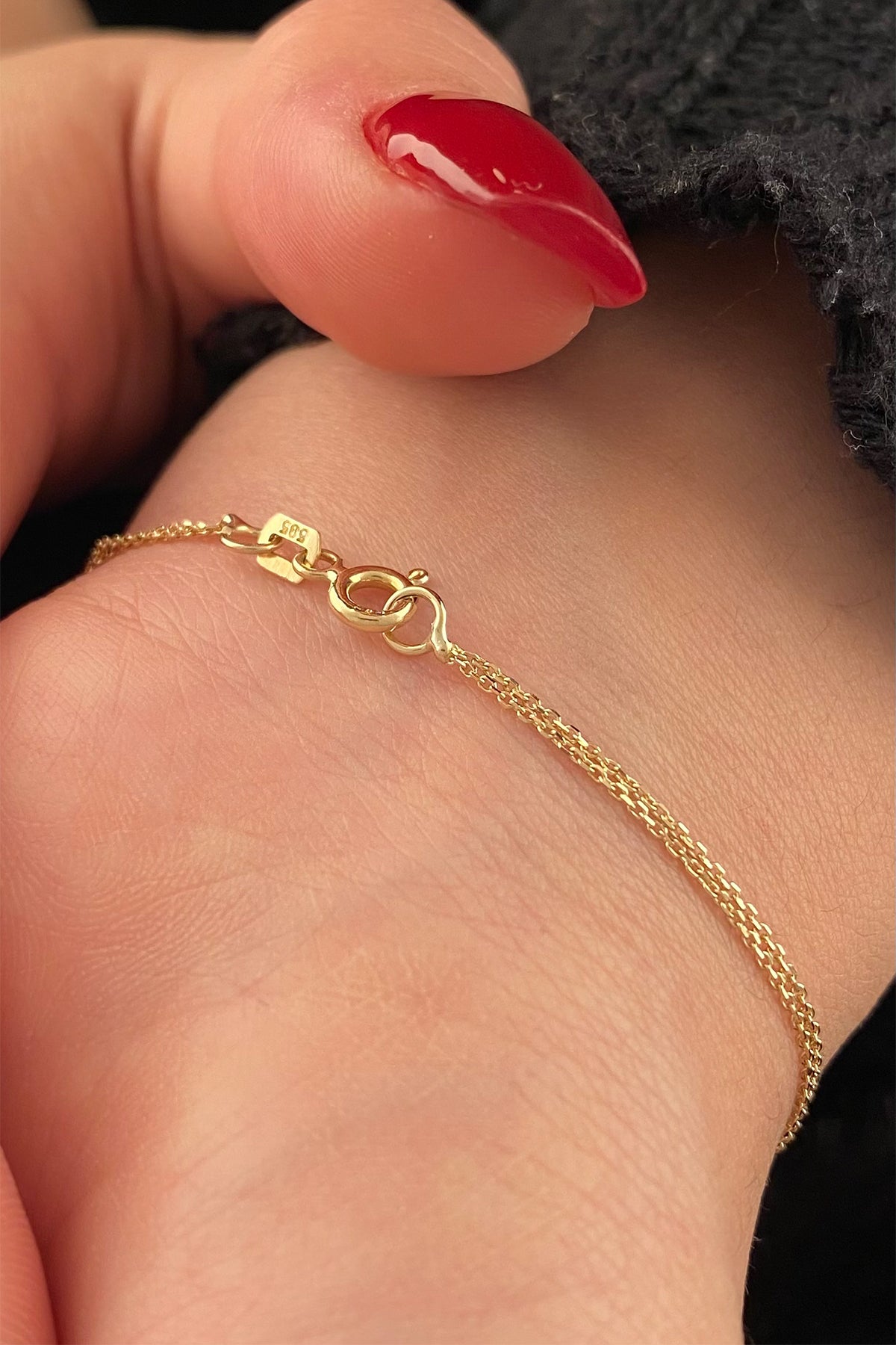 14ct Gold Turquoise Stone Butterfly Shape Bracelet