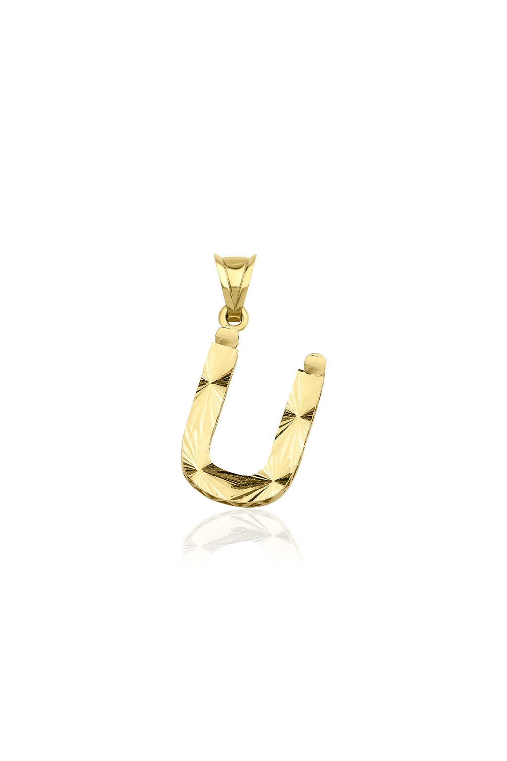 14ct Gold Ü Letter Mini Shine Pendant