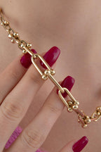 14ct Gold U Link Chain  0.440 inch