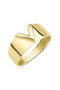 14ct Gold V Shaped Ring