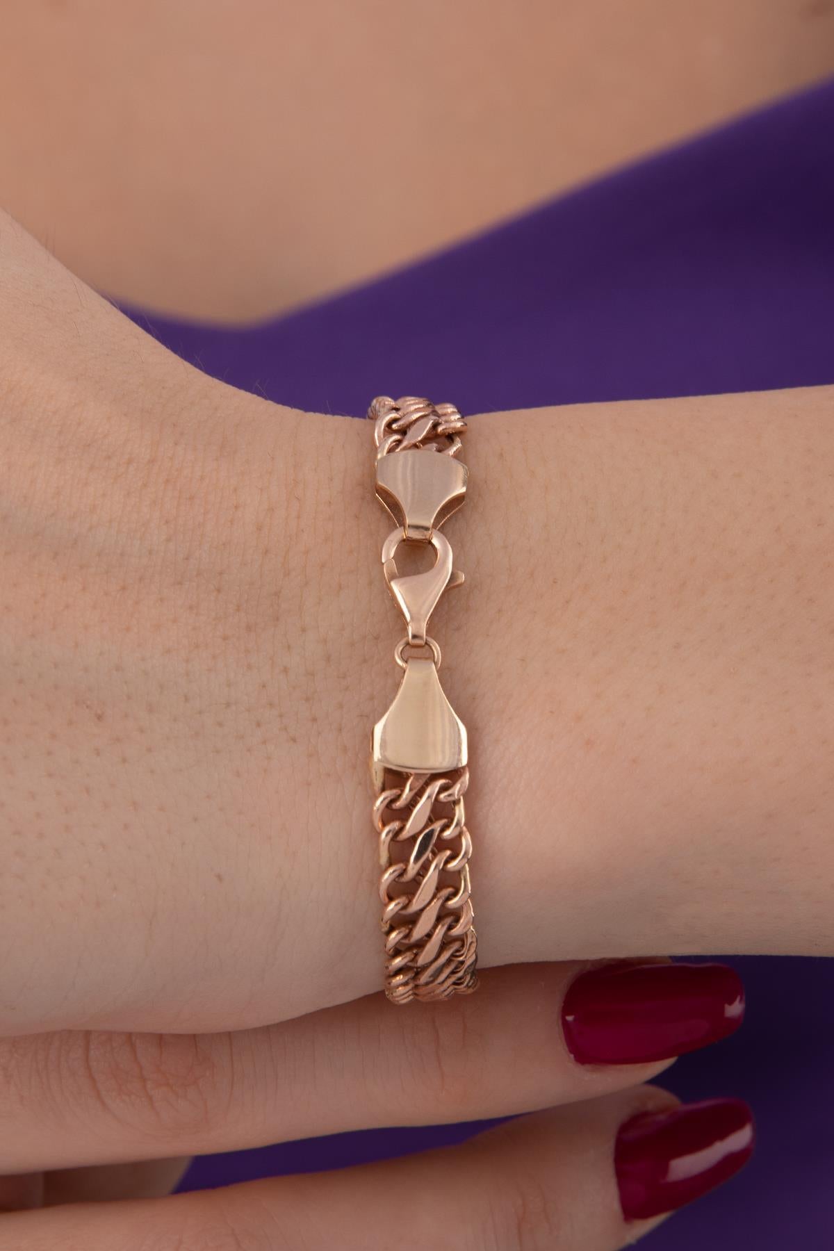 14K Gold vienna Baguette Bracelet