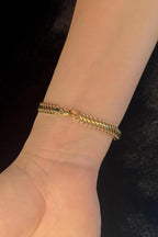 14ct Gold Vienna Bracelet With Star İn The Middle