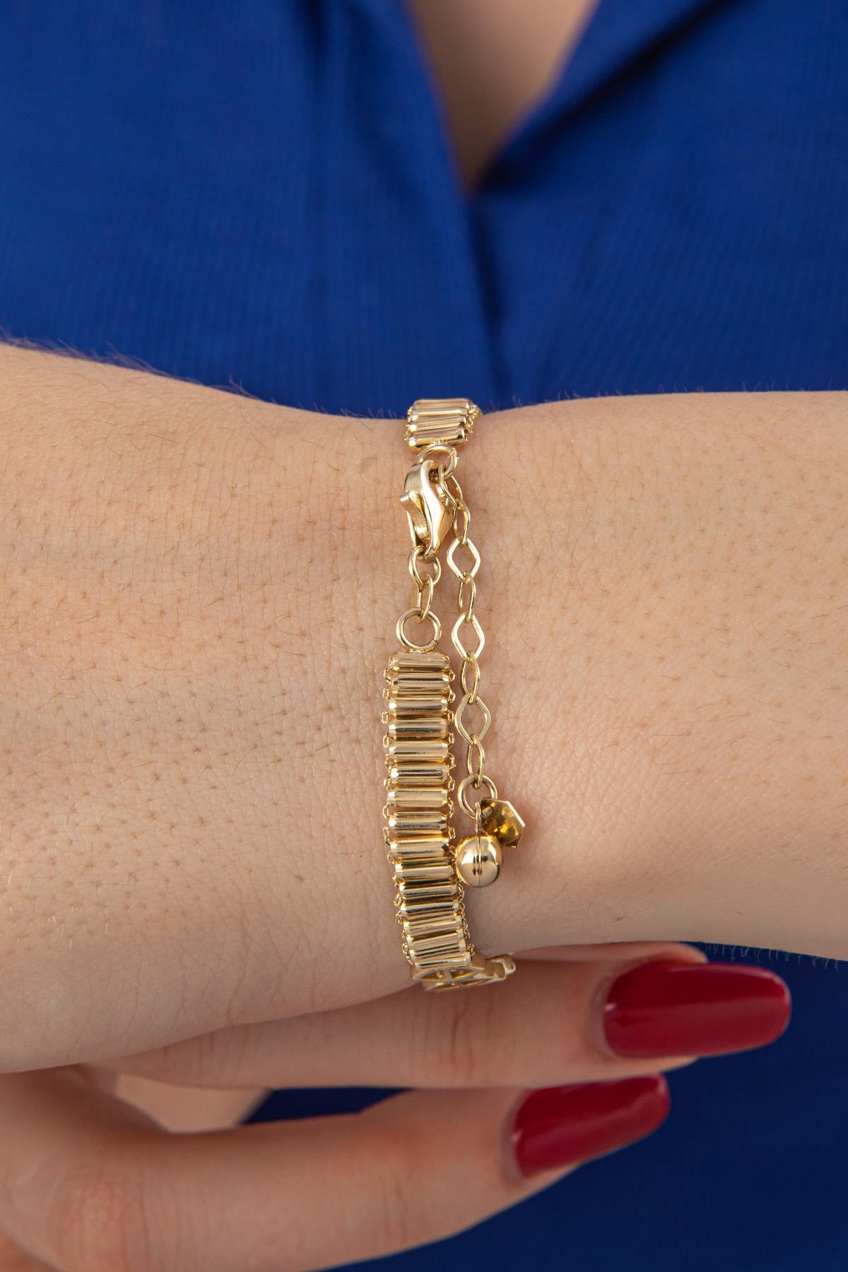 14ct Gold Violet Bracelet