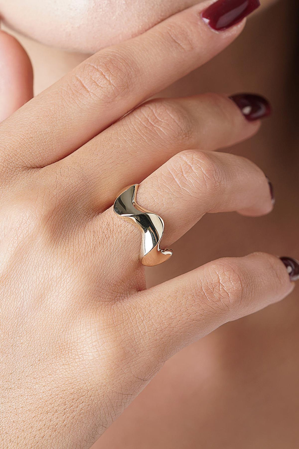 14ct Gold Wave Ring