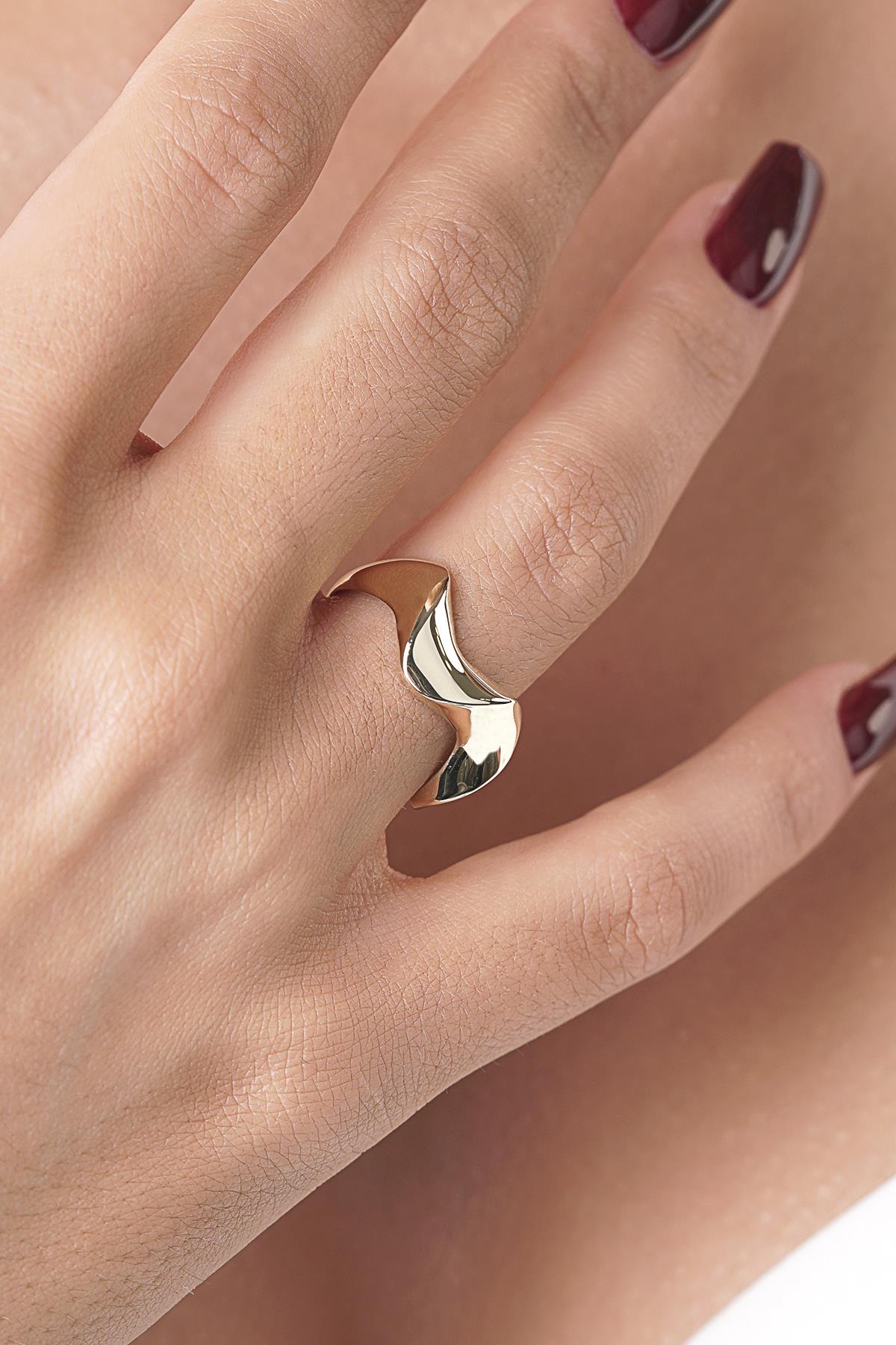 14ct Gold Wave Ring