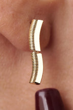 14ct Gold Wavy Ajda Earrings