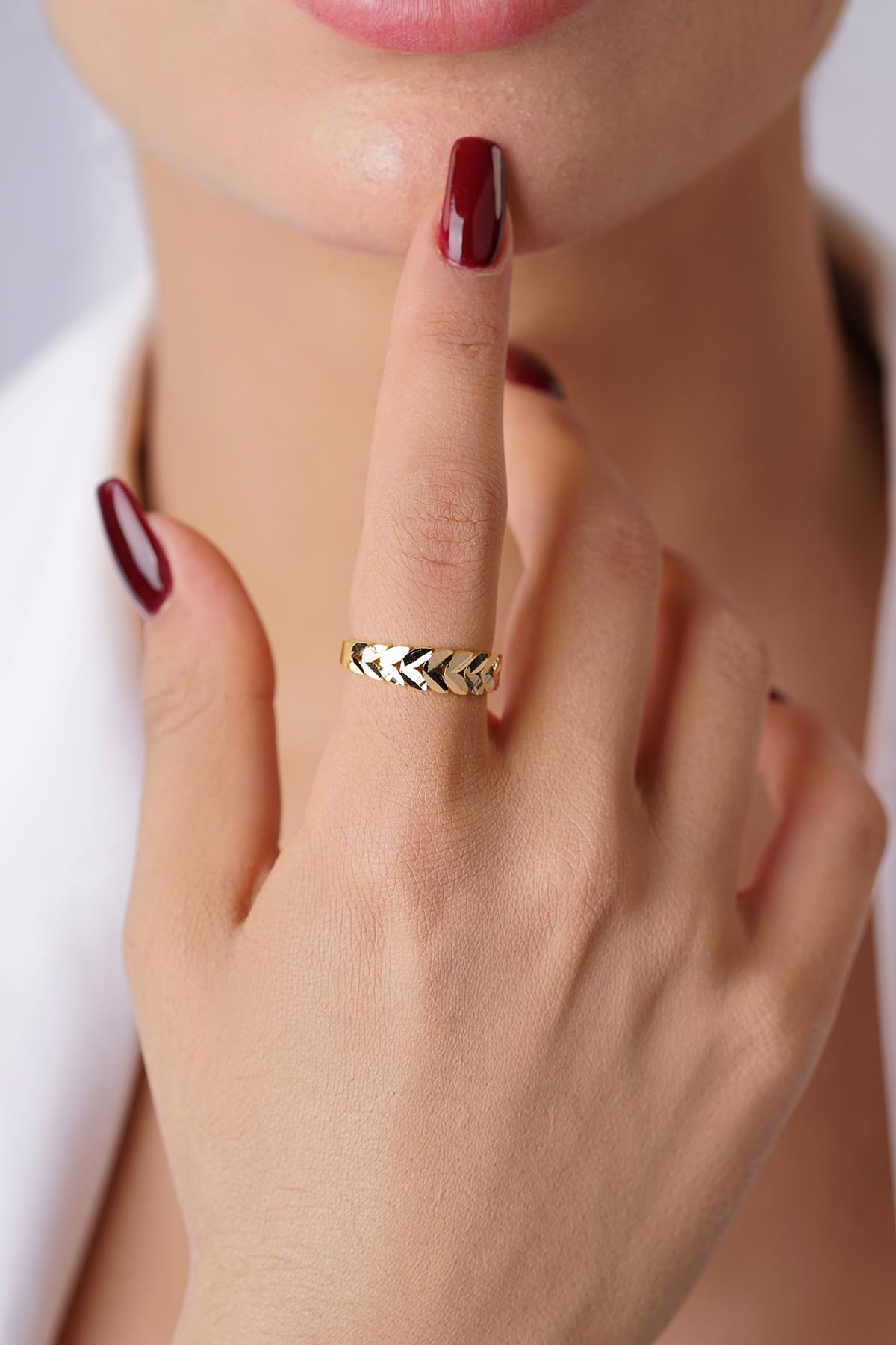 14ct Gold Wheat Ring - 22ct Appearance