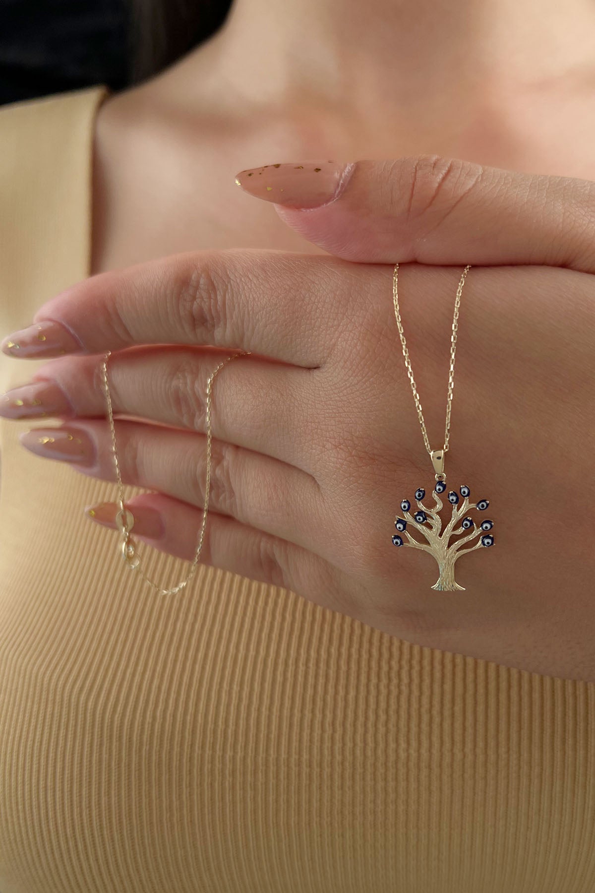 14ct Gold Wishing Tree Necklace