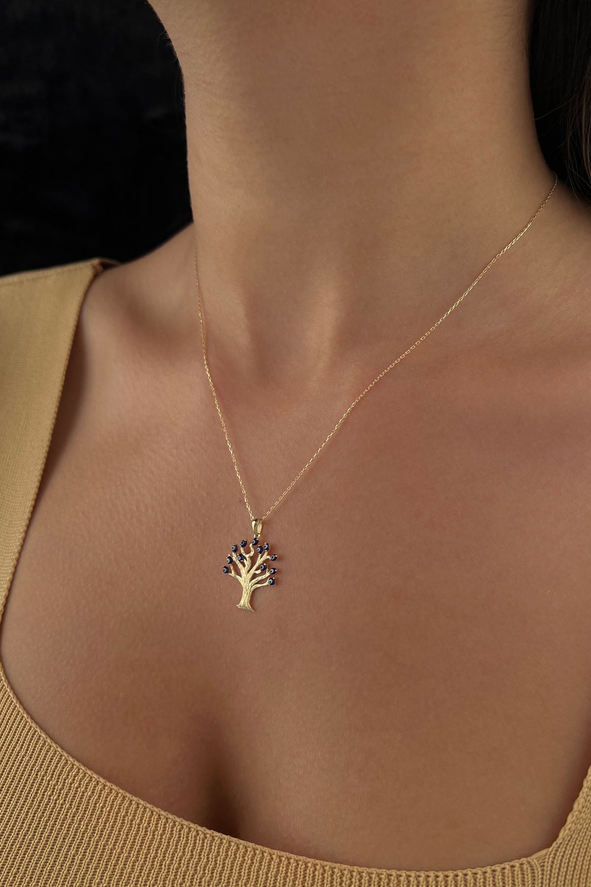 14ct Gold Wishing Tree Necklace