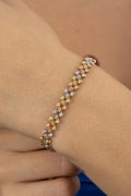 14ct Gold Woven Dorika Chain Bracelet