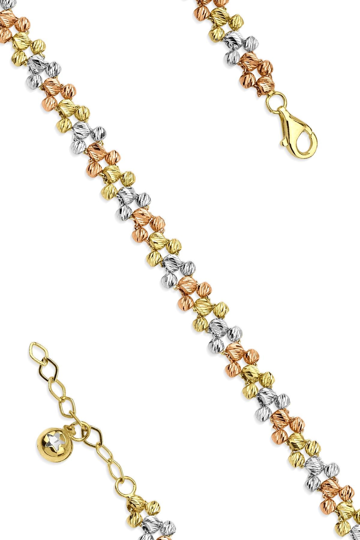 14ct Gold Woven Dorika Chain Bracelet