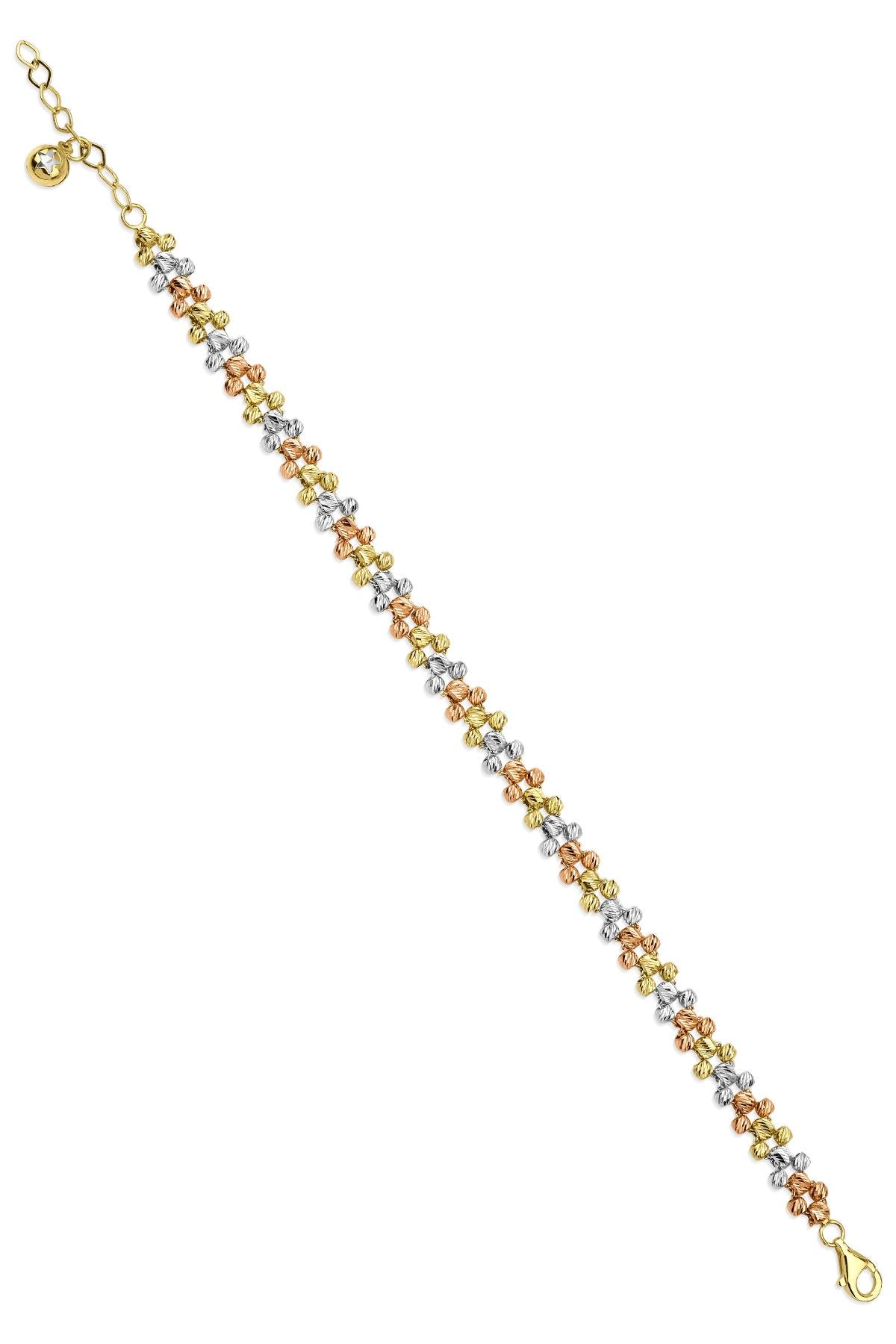 14ct Gold Woven Dorika Chain Bracelet